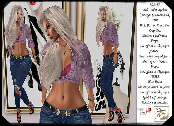 !CGF-*jasmine* Blue Ripped Jeans Outfit