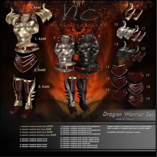 [NC] - Dragon Warrior Set - Skirt Silver 1