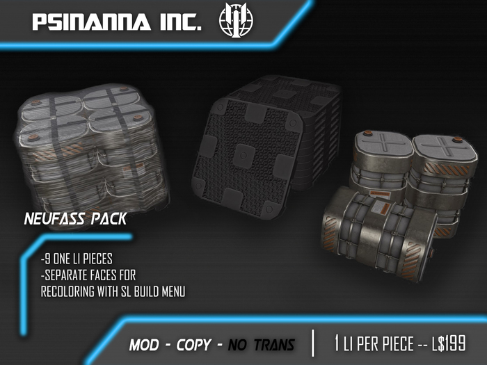 PsiNanna, Inc. NeuFass Barrels and Pallets Pack (BOX)