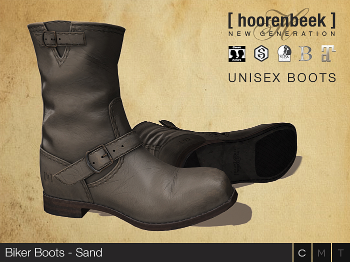 [ hoorenbeek ] Biker Boots - Sand