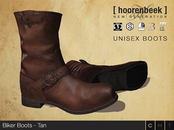 [ hoorenbeek ] Biker Boots - Tan