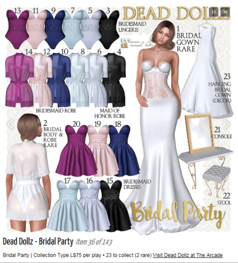 15. Dead Dollz - Bridal Party - Black Dress