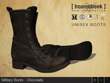 Military Boots - Chocolate