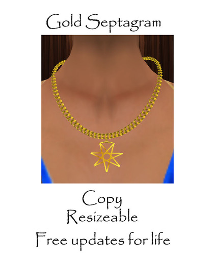 Septagram  Gold Necklce Box