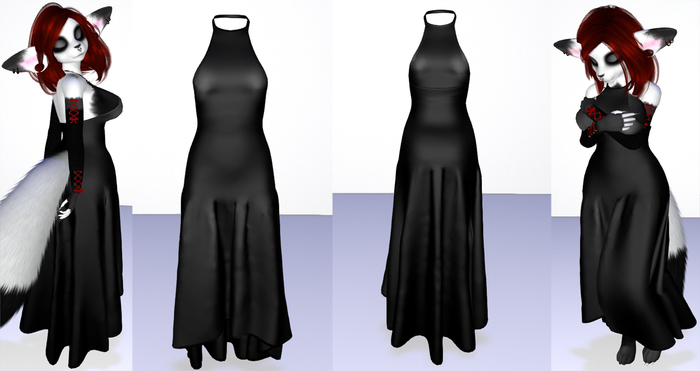 Onyx Slik Gown