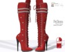 Red boots market