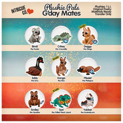 Intrigue Co. - Plushie Pals: Syd the Frilled Neck Lizard - RARE