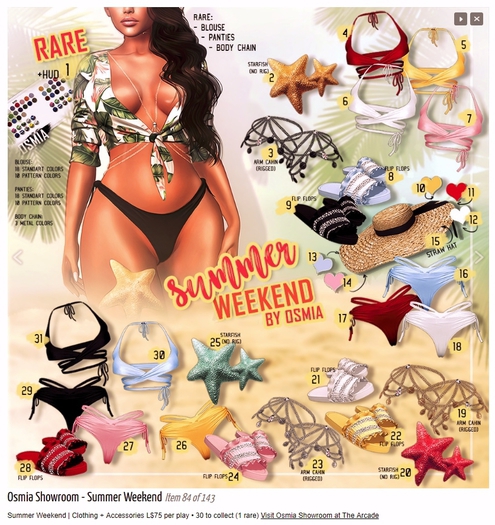 OSMIA - Summer.Weekend.Gacha - Starfish - Red
