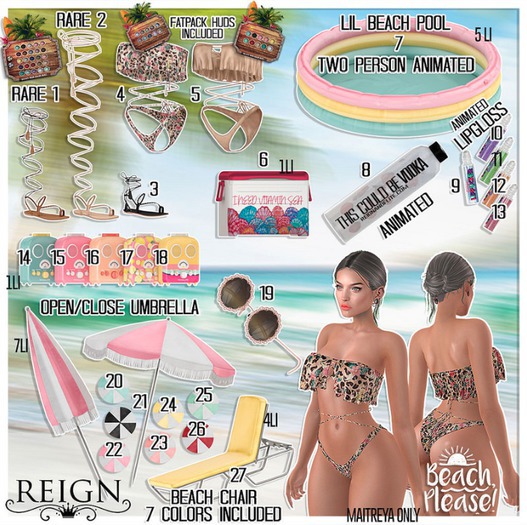 REIGN.- LIL BEACH SPEAKER- AQUA #14