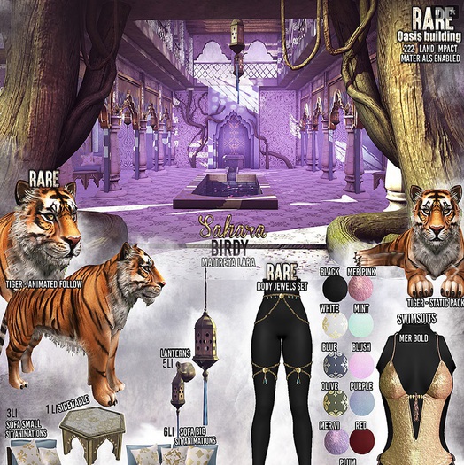 Birdy - Sahara - Lara - Swimsuit - purple