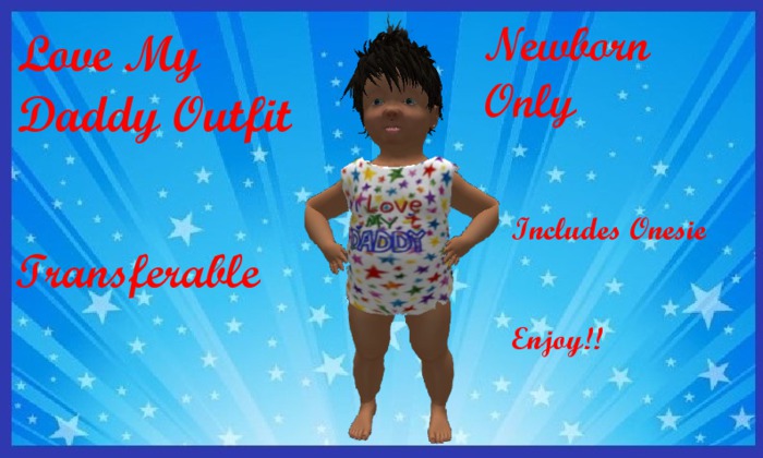 LOVE MY DADDY B OUTFIT NEWBORN