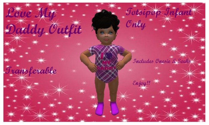 LOVE MY DADDY OUTFIT TOT INFANT
