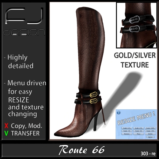 Fj Design Boots Route 66 boots