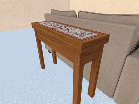 Second Life Marketplace - Sofa / Hall Table Stained Glass