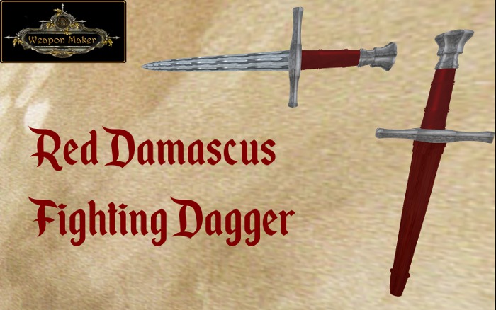 Red Damascus {Unity Maxim)R/S  Dagger