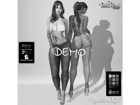 Second Life Marketplace - [WellMade] Maelie Outfit DEMO