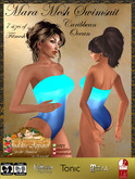 *Goddess* Mara Swimsuit Caribbean Ocean