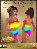 *Goddess* Mara Swimsuit Rainbow