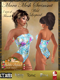 *Goddess* Mara Swimsuit Wild Leopard