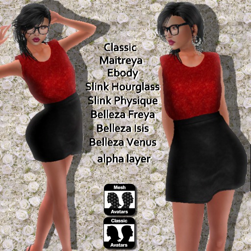 Rachy Mesh Dress black red