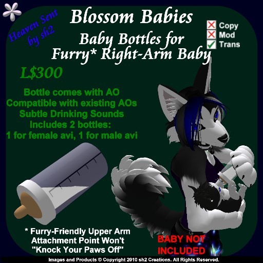 sh2 Blossom Baby Baby Bottles for Right-Arm Baby v2.0 F