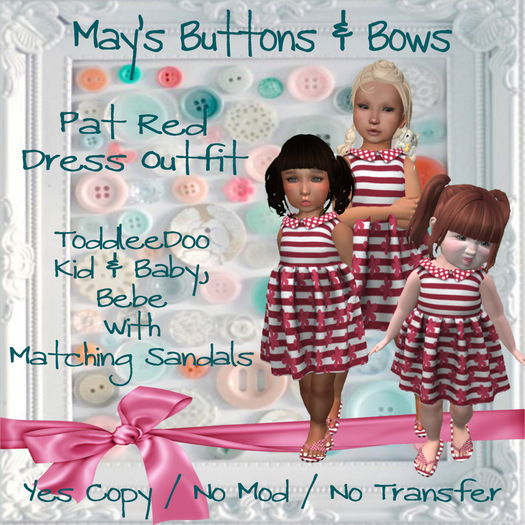 MBB * Pat Red Dress Outfit (TD&Bebe)