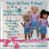 MBB * Purple Swirl Skirt Outfit (TD&Bebe)