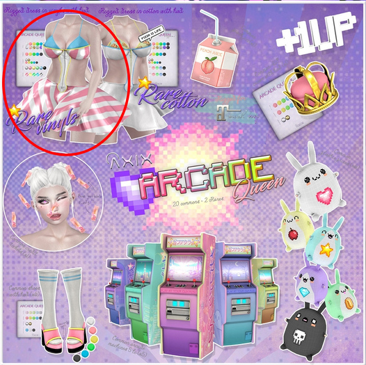 ::Axix:: ArcadeQueen Dress [Vinyls] RARE