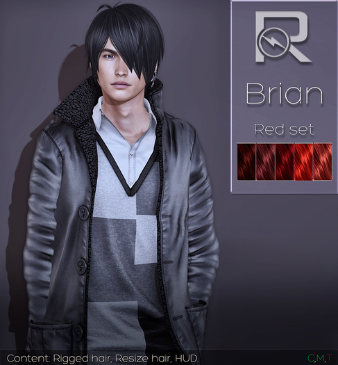 =Reflex= Brian hair-Red set