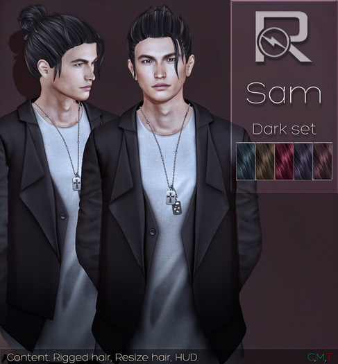 =Reflex= Sam hair-Dark set