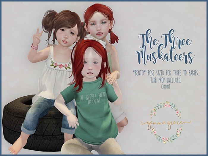 {gem.} - the three muskateers. (boxed - rez to unpack.)