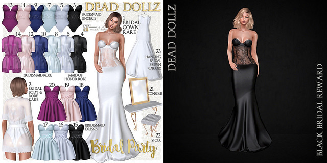 10. Dead Dollz - Bridal Party - Blue Robe