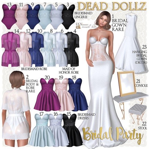10. Dead Dollz - Bridal Party - Blue Robe