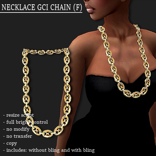 NECKLACE GCI CHAIN GOLD (F)     -RYCA-
