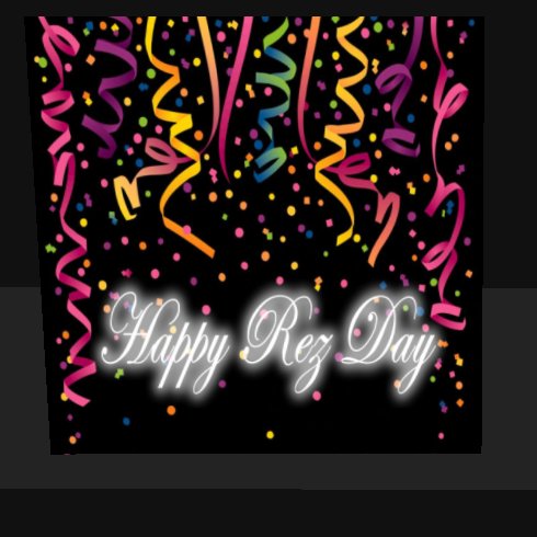 .+.PixelFish.+. Res Day Card Black Ribbons