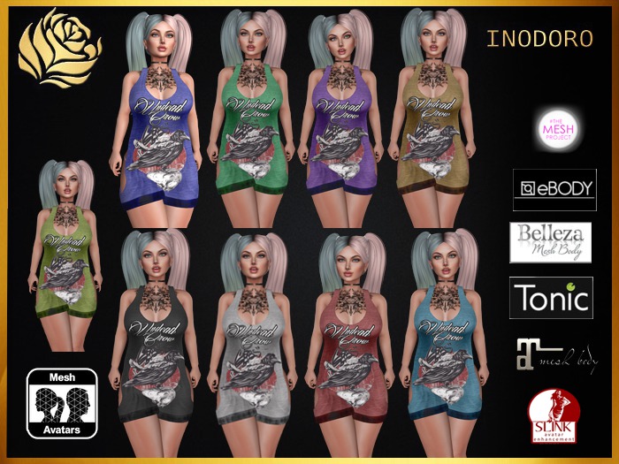 Dark Crow Long Shirt - Complete Pack 