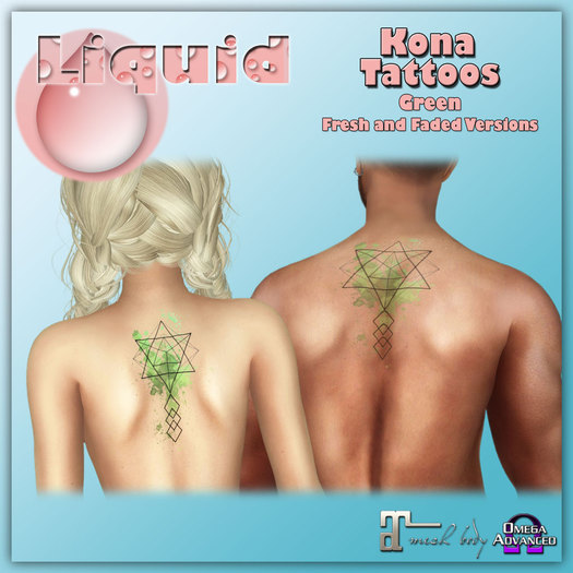Liquid ~ Kona Tattoo ~ Green (Add Me to Unpack)