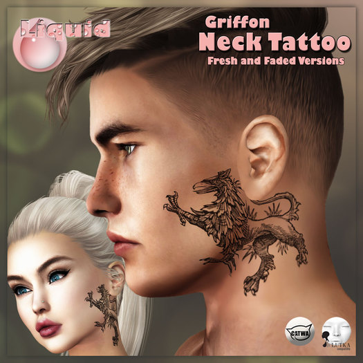 Liquid ~ Griffon Neck Tattoo