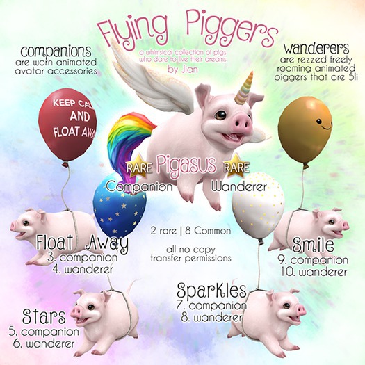 JIAN Flying Piggers 3. Float Away Companion BOX