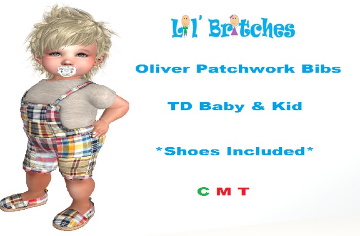 Lil' Britches - Oliver Patchwork Bibs DEMO