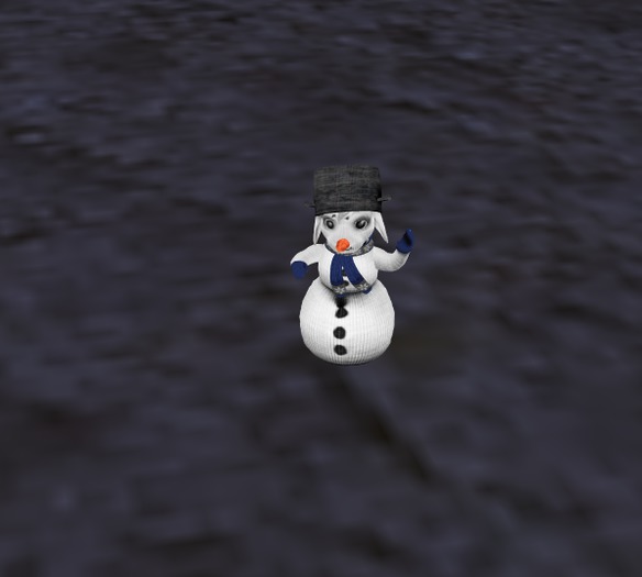 Meeroo Snowman Plushie RooU Size - Limited Edition