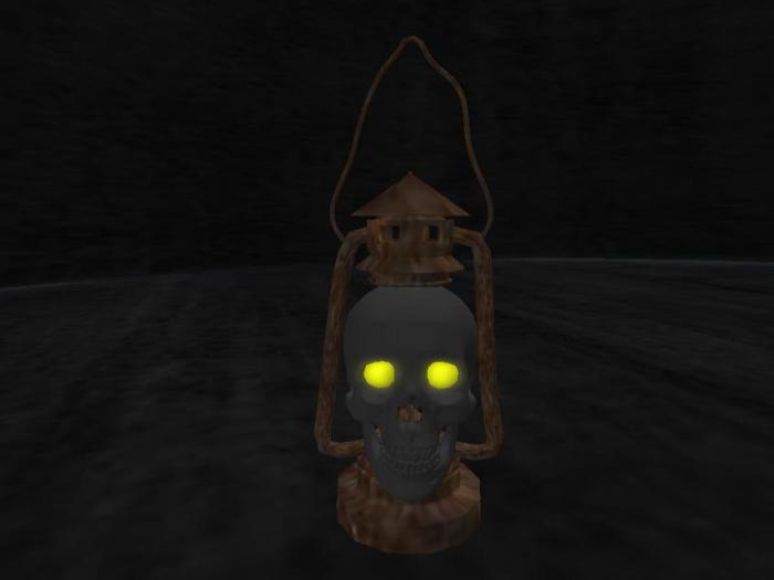 skull lamp