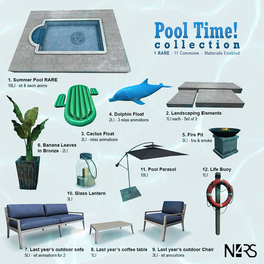 N4RS Classic Roman Pool RARE