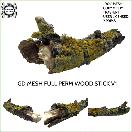 GD MESH FULL PERM WOOD STICK V1