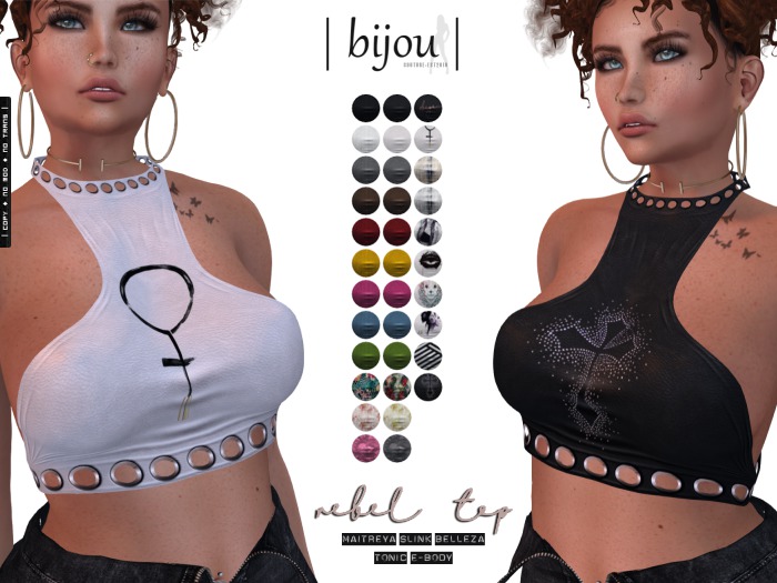 bijou. Rebel Top  (ADD or DROP ME)