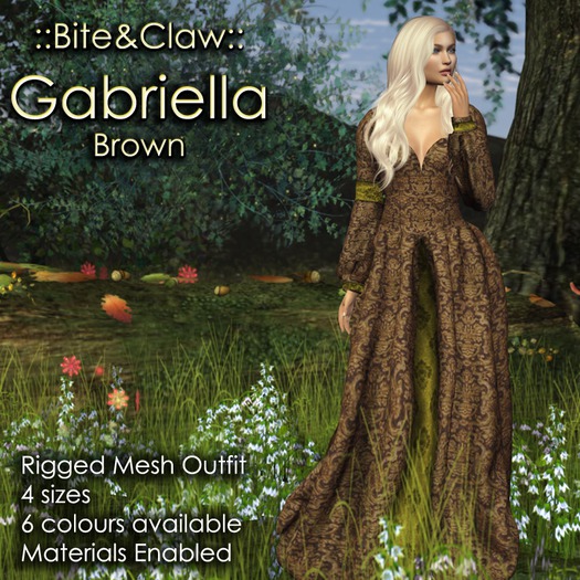 ::B&C:: Gabriella Gown - Brown 