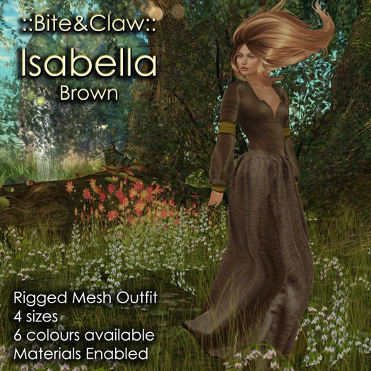 ::B&C:: Isabella Gown - Brown (WEAR)