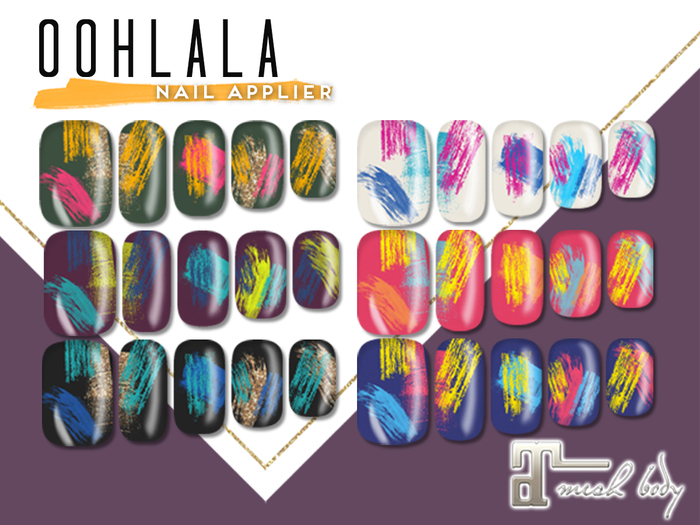 #oohlala - nail set abstract