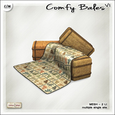 [V/W] Comfy Bales I - Hay bales with blanket, multiple sits