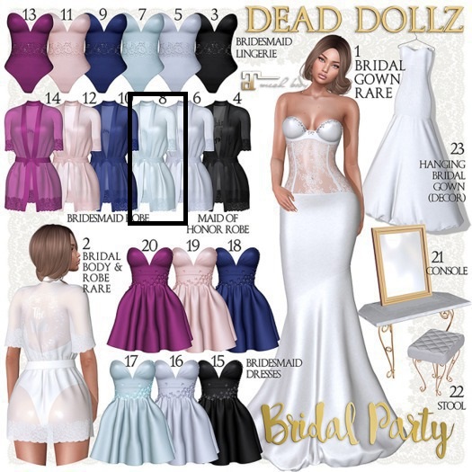 8. Dead Dollz - Bridal Party - Sky Robe